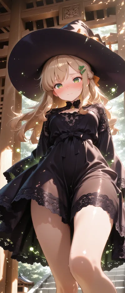 Fondo de pantalla de bruja anime para móvil